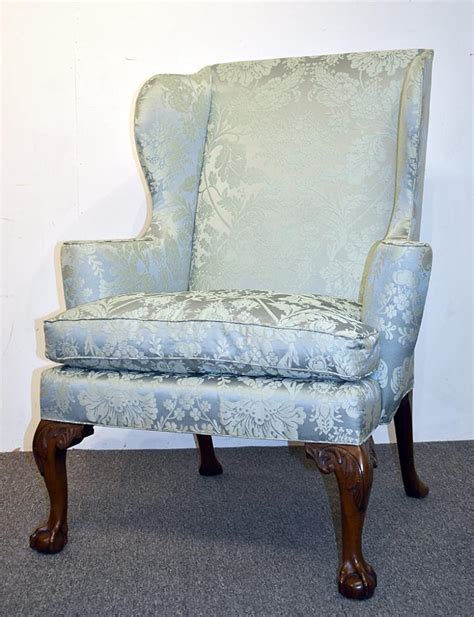 sold price kittinger  wmsbg chippendale style wing chair june