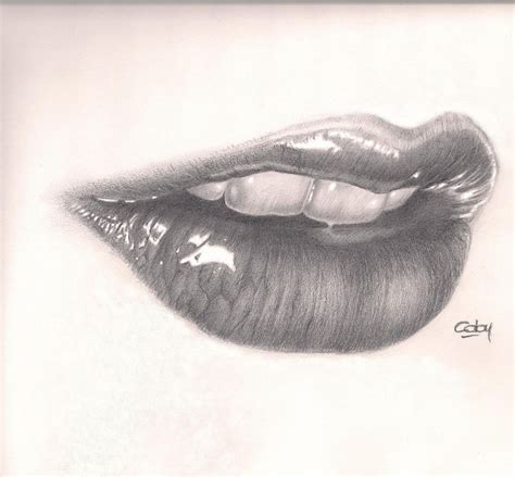 lips pencil drawing  getdrawings