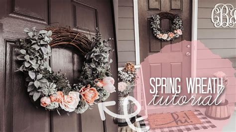 spring wreath tutorial farmhouse easter  spring decor
