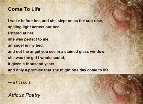 life   life poem  atticus poetry