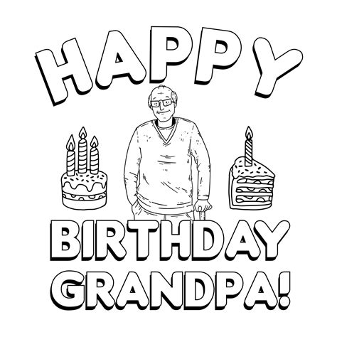 happy birthday grandpa printable     printablee