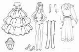 Doll Paper Coloring Pages Printable Dolls Kids Templates Cool2bkids Barbie Template Clothes Printables Princess Girl Patterns Fashion Disney Sheets Choose sketch template