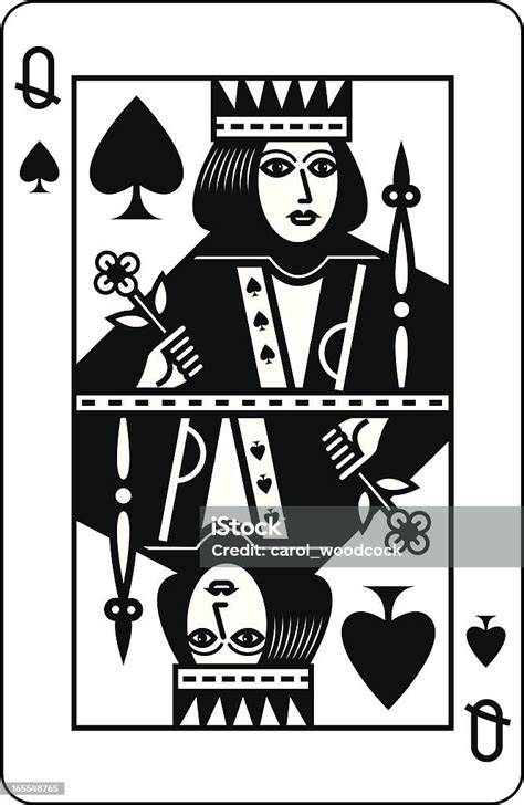 queen of spades black stock illustration download image now queen