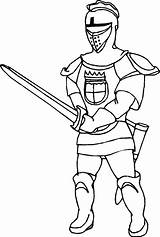 Ritter Cavalieri Knight Sword Malvorlagen Zeichnungen Stampare Coloringsky sketch template