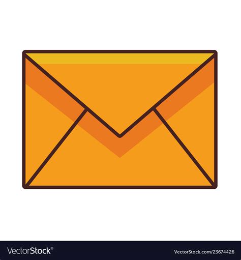 email envelope cartoon royalty  vector image