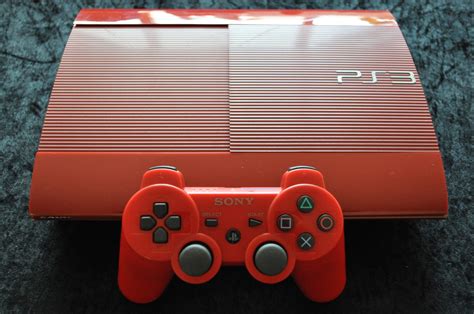playstation ps limited edition gb super slim red console retrogamekingcom retrogames