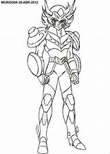 Omega Seiya Saint Coloring Pages Soma Template Leon sketch template