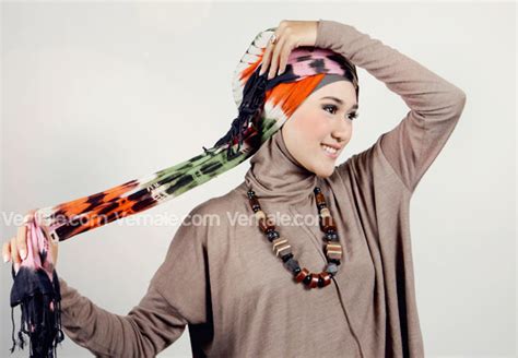 cassanova tutorial jilbab etnik turban pasmina tie dye
