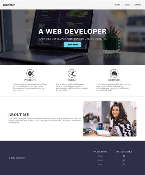 sample html code  homepage complete code