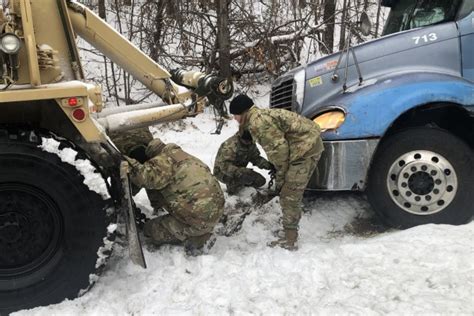 national guard works  partners  winter storm response article  united states army