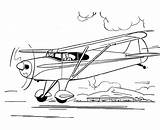 Airplane Drawing Coloring Pages Engine Single Aircraft Pacer Drawings Piper Clipart Small Colouring Cliparts Civilian Go Tri Avion Coloriage Print sketch template