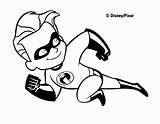 Coloring Dash Pages Colouring Incredibles sketch template