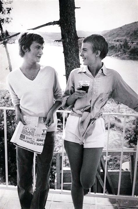 mabellonghetti ““françoise sagan and jean seberg on the set of bonjour