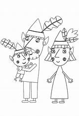 Ben Holly Coloring Pages Elf Printable Family Wonder sketch template
