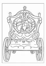 Charming Cendrillon Principe Cinderela Colorir Carruagem Coloriage Kissing Coloriages sketch template
