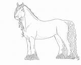 Frisian Horse Lineart Deviantart Stats Downloads sketch template