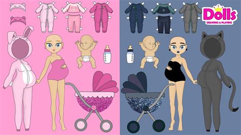 paper dolls dress  newborn baby care paper crafts youtube