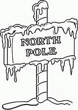 Pole North Coloring Pages Sign Christmas Printable Clipart Clip Drawing Poles South Templates Printables Wanted Poster Color Santa Bmp Untitled sketch template