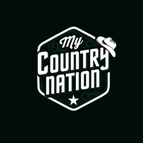 design  entertainment logo  country musics  country nation