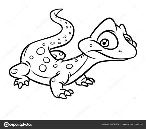 ideas  coloring cartoon lizard coloring pages