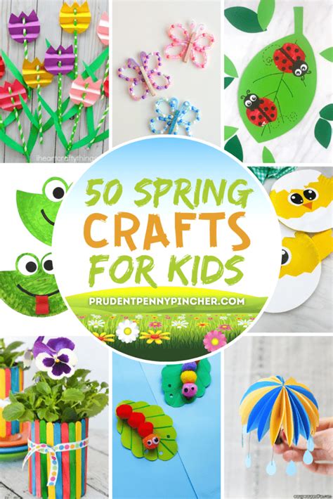 fun  easy spring crafts  kids prudent penny pincher