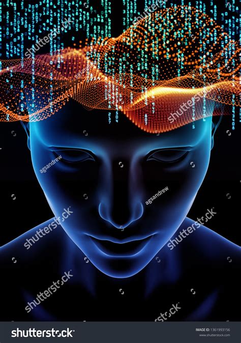 elements  mind series  illustration  human head  symbols  technology   subject