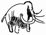 Painting Cave Mammoth Woolly Tattoo Paintings Coloring Books Ice sketch template