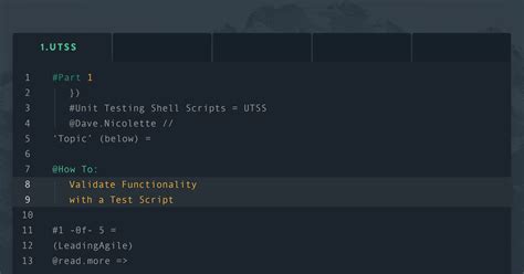 unit test shell scriptspart  leadingagile field notes