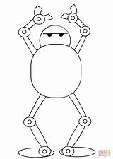Robot Coloring Dancing Dog Pages Printable Template Zoomer Robots Categories sketch template