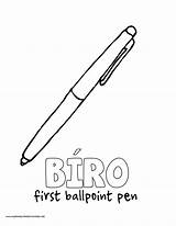 Coloring Pen Pages Ballpoint History Sheets Getdrawings Biro Getcolorings sketch template