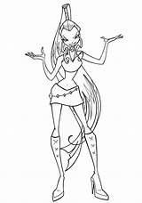 Coloring Pages Trix Winx Print sketch template