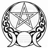 Wiccan Coloring Pages Pagan Pentacle Wicca Tattoo Symbol Goddess Pentagram Triple Drawings Clipart Symbols Moon Witch Clipartmag Tattoos Sketch Printable sketch template