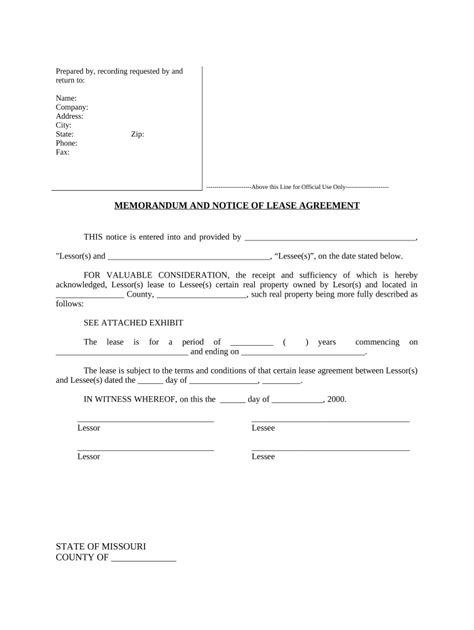 mo notice form fill   sign printable  template airslate