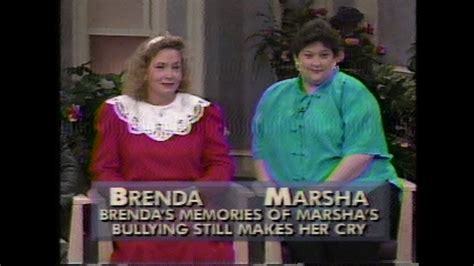 Jenny Jones Brenda And Marsha Bullying Episode Youtube