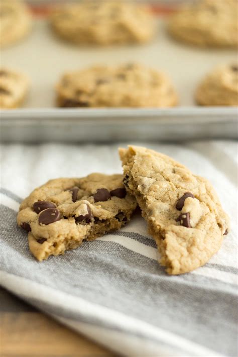 thick and chewy chocolate chip cookies nourish fete