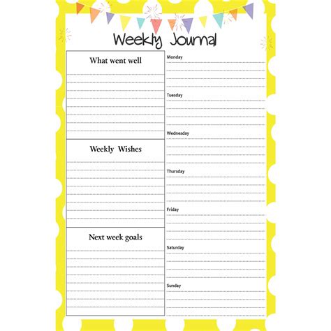 weekly planner pages  printable