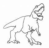 Coloring Rex Angry Dinosaur Tyrannosaurus Pages sketch template