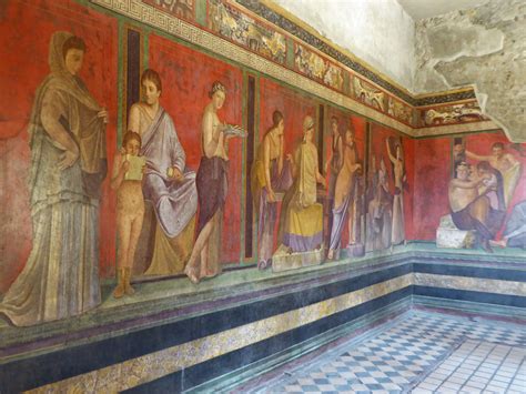 pompeji  jahre alte gebaeude und graffiti das erbe roms das erbe