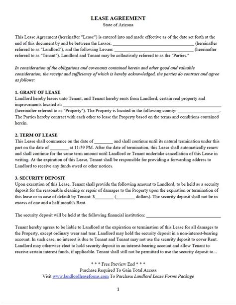 arizona residential lease agreement lease agreement lease agreement