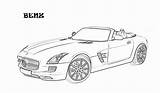 Coloring Mercedes Benz Printable Convertible Cars Pages Crew Ecoloringpage Rusteze sketch template