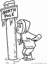 Pole North Coloring Pages Getcolorings Printable Color sketch template