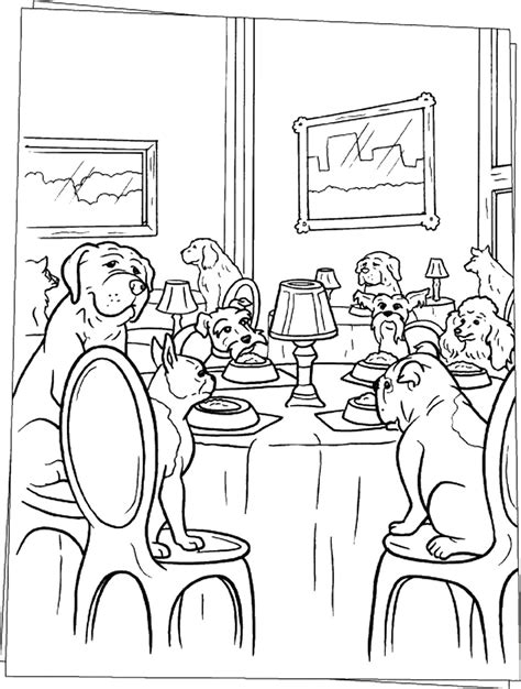 hotel  dogs coloring pages