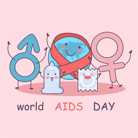 world aids day with condom stock vector illustration of cartoon 68084433