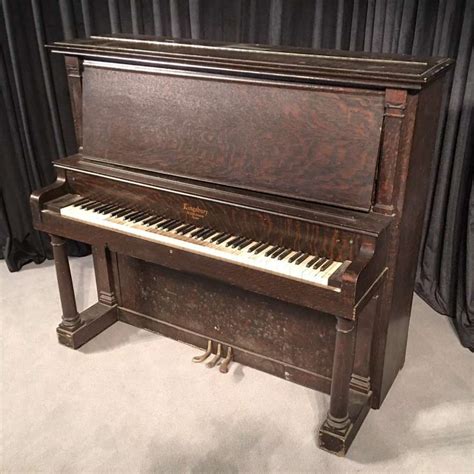 kingsbury oak upright piano antique piano shop