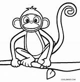 Affe Cool2bkids Colouring Druckbare Kostenlose Affen sketch template