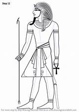 Pharaoh Drawingtutorials101 Christianity sketch template