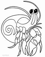 Crab Hermit Einsiedlerkrebs Malvorlagen Cool2bkids Tiere Coloringgames sketch template