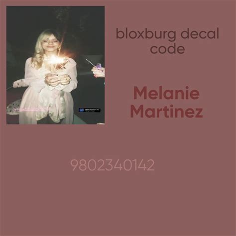Melanie Martinez Bloxburg Decal Id Code In 2022 Bloxburg Decals