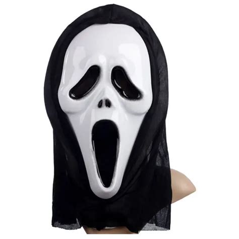 halloween eng masker schreeuw masker met hoofd deksel venitien mascara halloween wit zwart