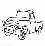 Coloring Truck Pages Pickup Old Printable Trucks Print Look Other Preschool sketch template